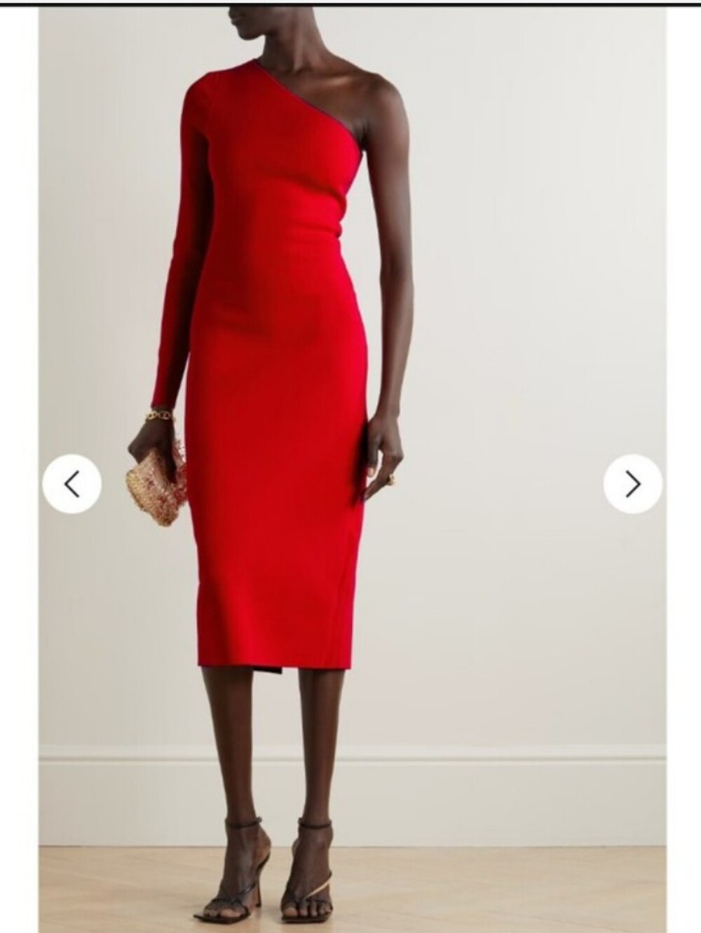 NWT VB Victoria Beckham  Compact Pencil One Shoulder Dress Size  2
